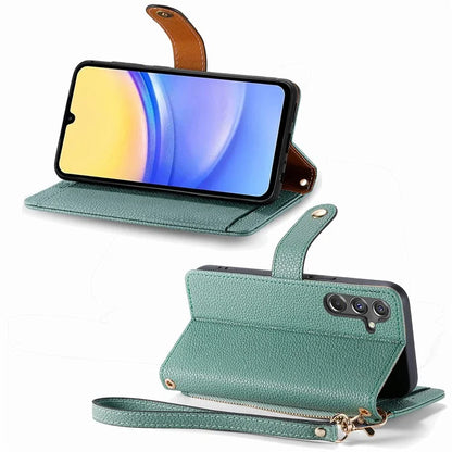 For Samsung Galaxy A15 4G / 5G Phone Case Heart Pattern Leather RFID Blocking Cover