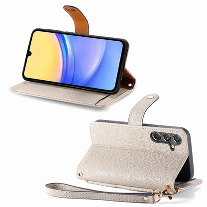 For Samsung Galaxy A15 4G / 5G Phone Case Heart Pattern Leather RFID Blocking Cover