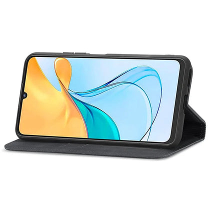 Phone Stand Case for ZTE Blade V50 Vita Shell Skin-touch PU Leather Cover