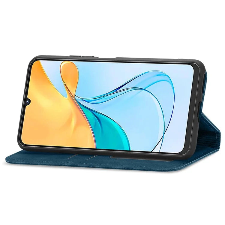 Phone Stand Case for ZTE Blade V50 Vita Shell Skin-touch PU Leather Cover