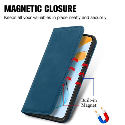 Phone Stand Case for ZTE Blade V50 Vita Shell Skin-touch PU Leather Cover