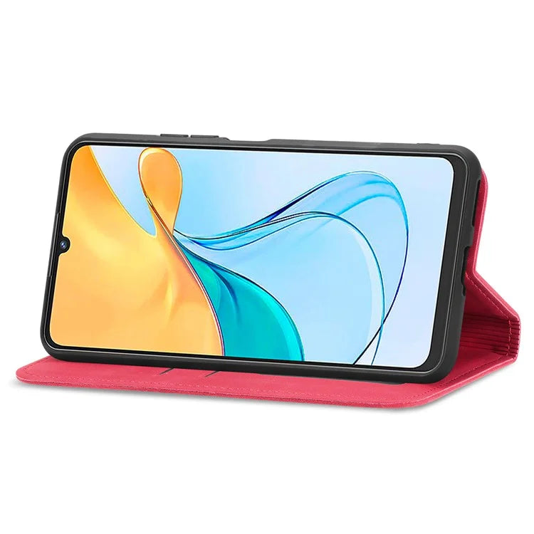 Phone Stand Case for ZTE Blade V50 Vita Shell Skin-touch PU Leather Cover