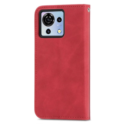 Phone Stand Case for ZTE Blade V50 Vita Shell Skin-touch PU Leather Cover