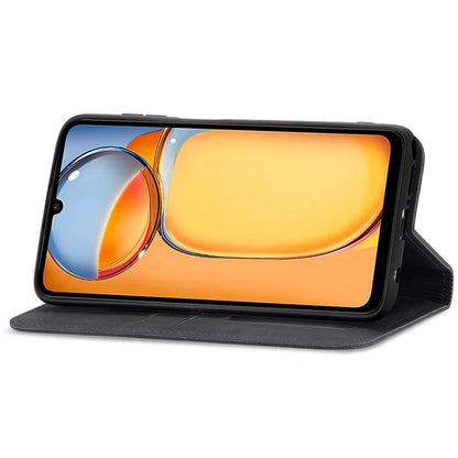 For Xiaomi Redmi 13C 4G / Poco C65 4G Leather Case Magnetic Absorption Phone Stand Cover