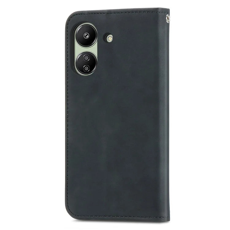 For Xiaomi Redmi 13C 4G / Poco C65 4G Leather Case Magnetic Absorption Phone Stand Cover