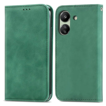 For Xiaomi Redmi 13C 4G / Poco C65 4G Leather Case Magnetic Absorption Phone Stand Cover