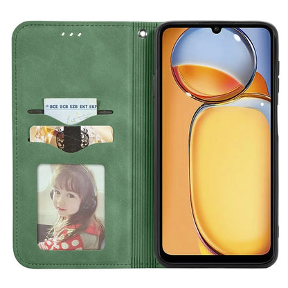 For Xiaomi Redmi 13C 4G / Poco C65 4G Leather Case Magnetic Absorption Phone Stand Cover