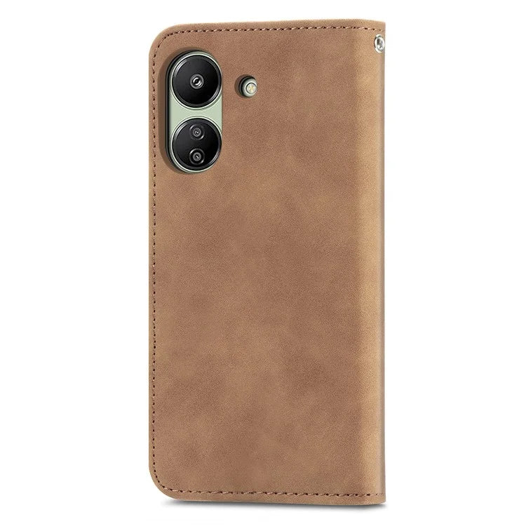 For Xiaomi Redmi 13C 4G / Poco C65 4G Leather Case Magnetic Absorption Phone Stand Cover