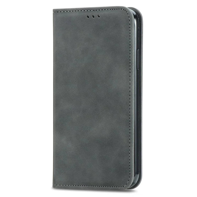 For Xiaomi Redmi 13C 4G / Poco C65 4G Leather Case Magnetic Absorption Phone Stand Cover