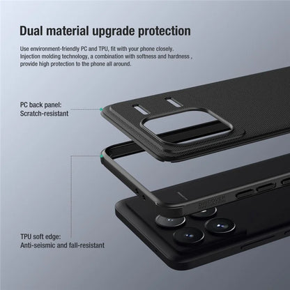 NILLKIN Super Frosted Shield Pro for Xiaomi Redmi K70 5G / K70 Pro 5G Case PC+TPU Matte Phone Cover