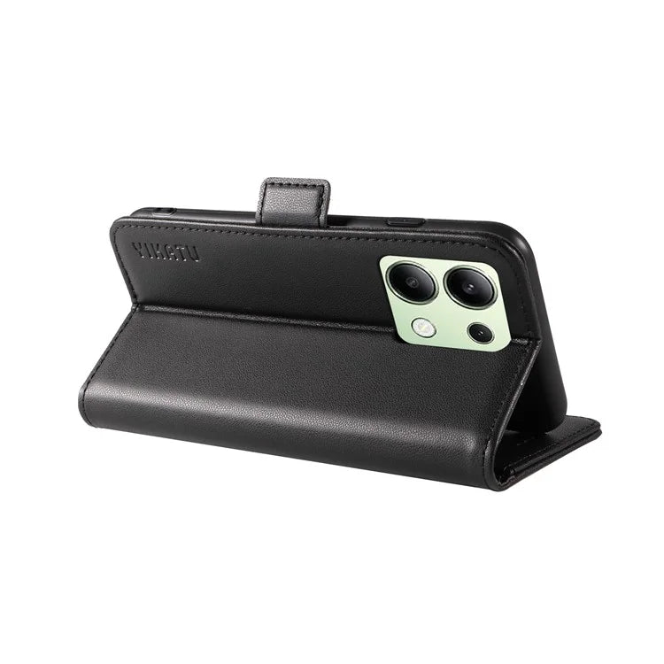 YIKATU YK-003 For Xiaomi Redmi Note 13 4G Leather Wallet Case Side Magnetic Clasp