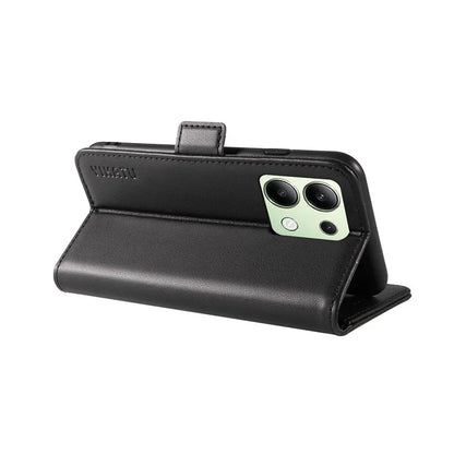 YIKATU YK-003 For Xiaomi Redmi Note 13 4G Leather Wallet Case Side Magnetic Clasp