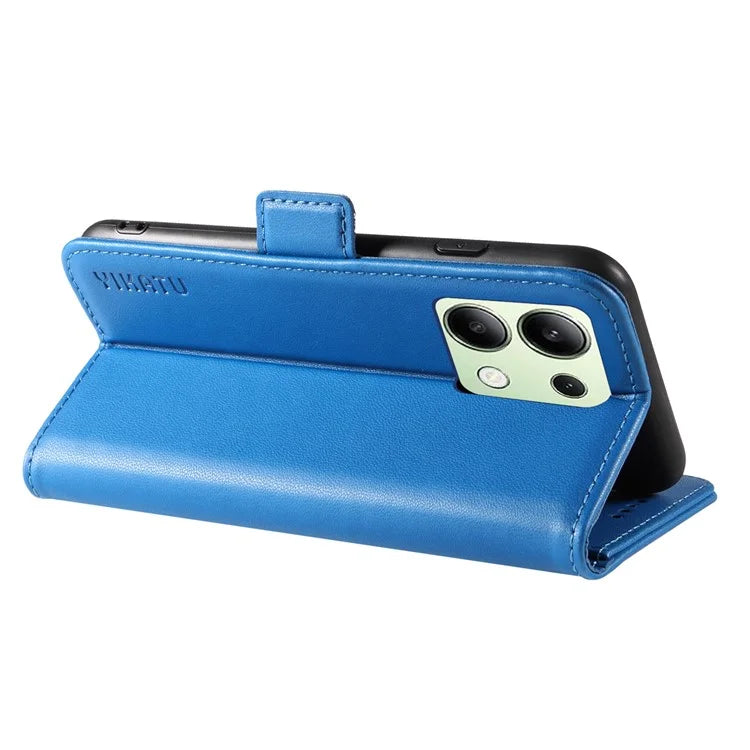 YIKATU YK-003 For Xiaomi Redmi Note 13 4G Leather Wallet Case Side Magnetic Clasp