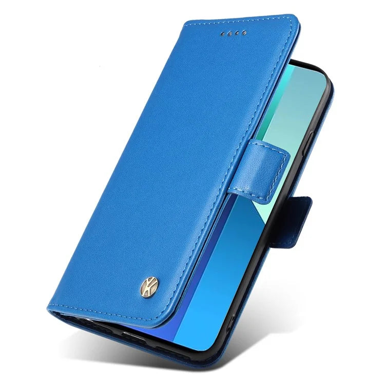 YIKATU YK-003 For Xiaomi Redmi Note 13 4G Leather Wallet Case Side Magnetic Clasp