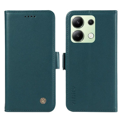 YIKATU YK-003 For Xiaomi Redmi Note 13 4G Leather Wallet Case Side Magnetic Clasp