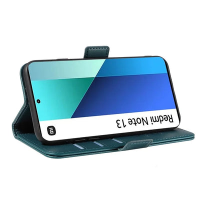 YIKATU YK-003 For Xiaomi Redmi Note 13 4G Leather Wallet Case Side Magnetic Clasp