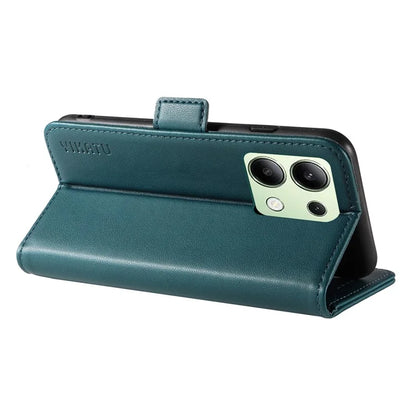 YIKATU YK-003 For Xiaomi Redmi Note 13 4G Leather Wallet Case Side Magnetic Clasp