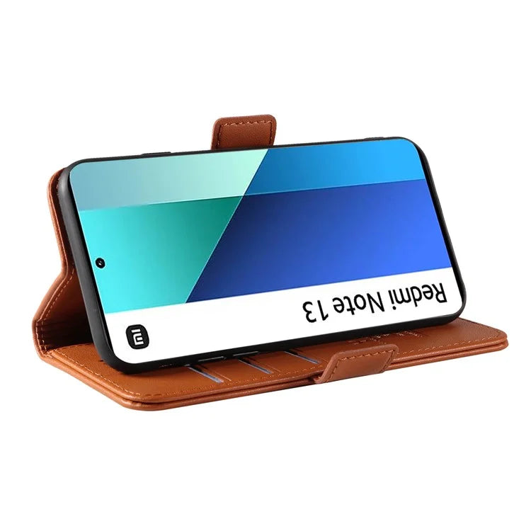 YIKATU YK-003 For Xiaomi Redmi Note 13 4G Leather Wallet Case Side Magnetic Clasp