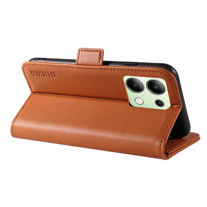 YIKATU YK-003 For Xiaomi Redmi Note 13 4G Leather Wallet Case Side Magnetic Clasp