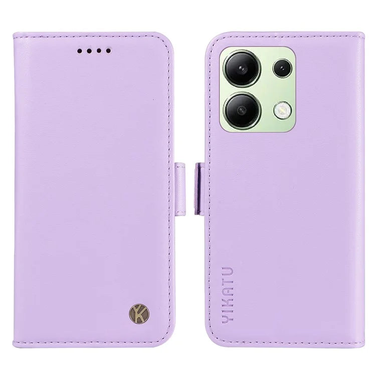 YIKATU YK-003 For Xiaomi Redmi Note 13 4G Leather Wallet Case Side Magnetic Clasp