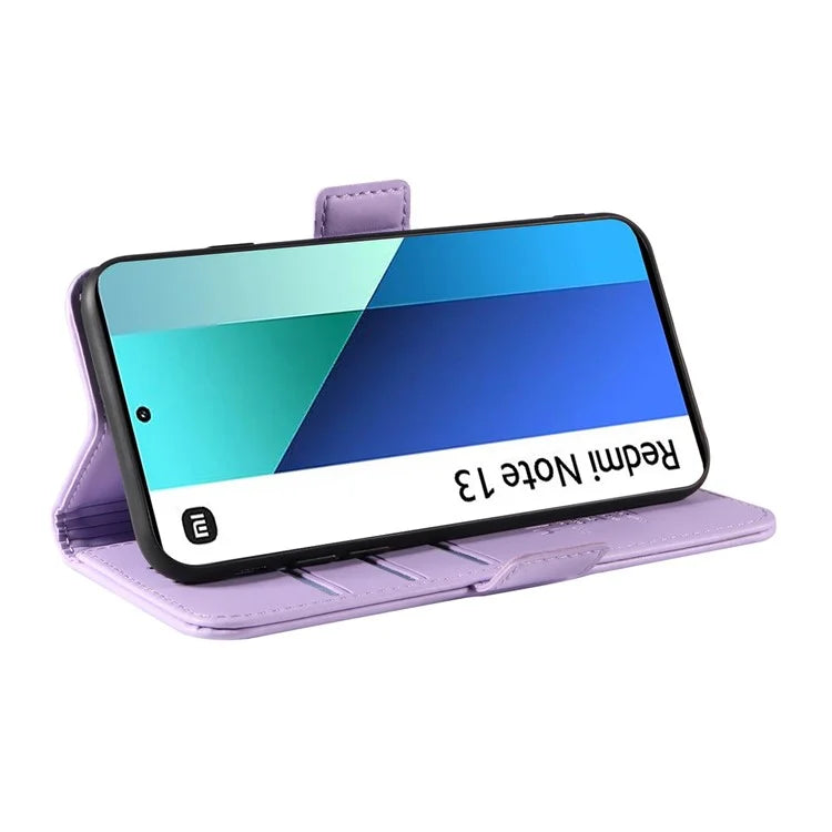 YIKATU YK-003 For Xiaomi Redmi Note 13 4G Leather Wallet Case Side Magnetic Clasp