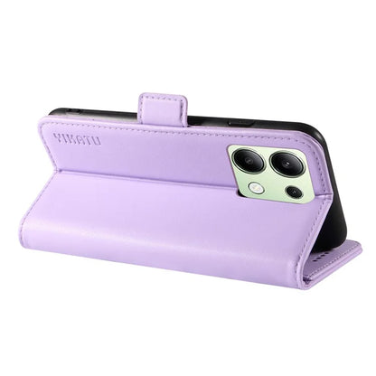 YIKATU YK-003 For Xiaomi Redmi Note 13 4G Leather Wallet Case Side Magnetic Clasp