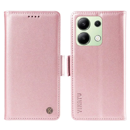 YIKATU YK-003 For Xiaomi Redmi Note 13 4G Leather Wallet Case Side Magnetic Clasp