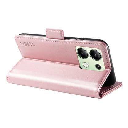 YIKATU YK-003 For Xiaomi Redmi Note 13 4G Leather Wallet Case Side Magnetic Clasp