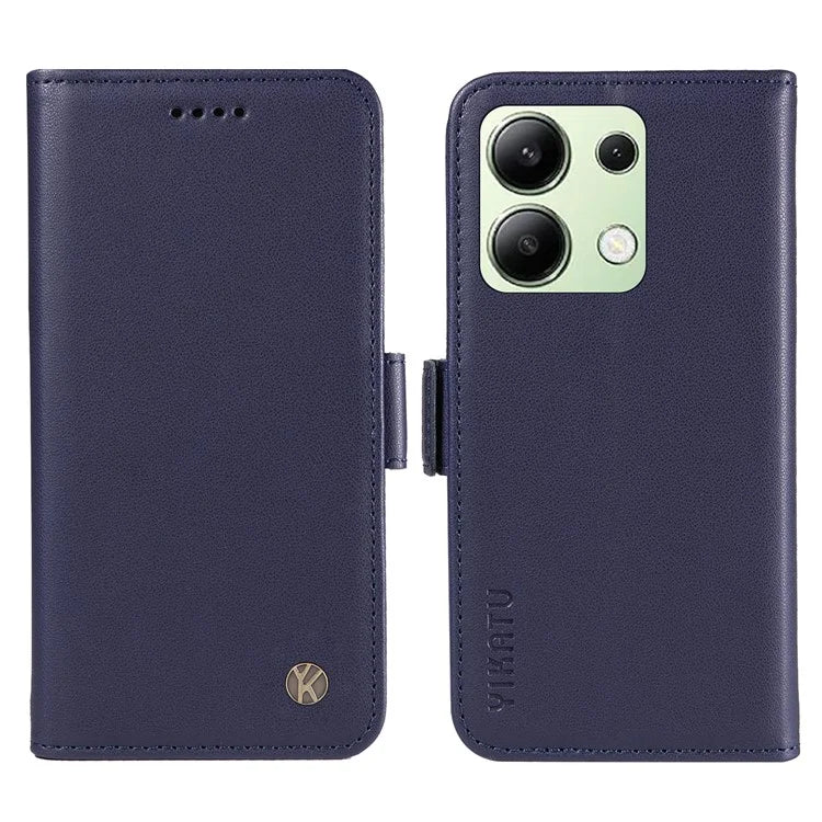 YIKATU YK-003 For Xiaomi Redmi Note 13 4G Leather Wallet Case Side Magnetic Clasp
