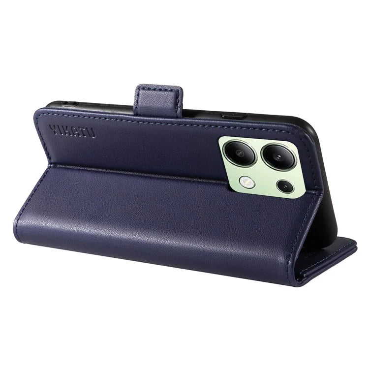 YIKATU YK-003 For Xiaomi Redmi Note 13 4G Leather Wallet Case Side Magnetic Clasp