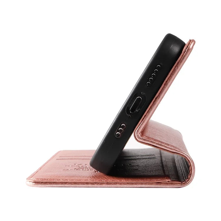 YIKATU YK-006 For Xiaomi Redmi Note 13 4G Leather Case Magnetic Closing Litchi Texture
