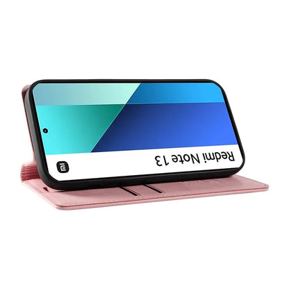 YIKATU YK-006 For Xiaomi Redmi Note 13 4G Leather Case Magnetic Closing Litchi Texture