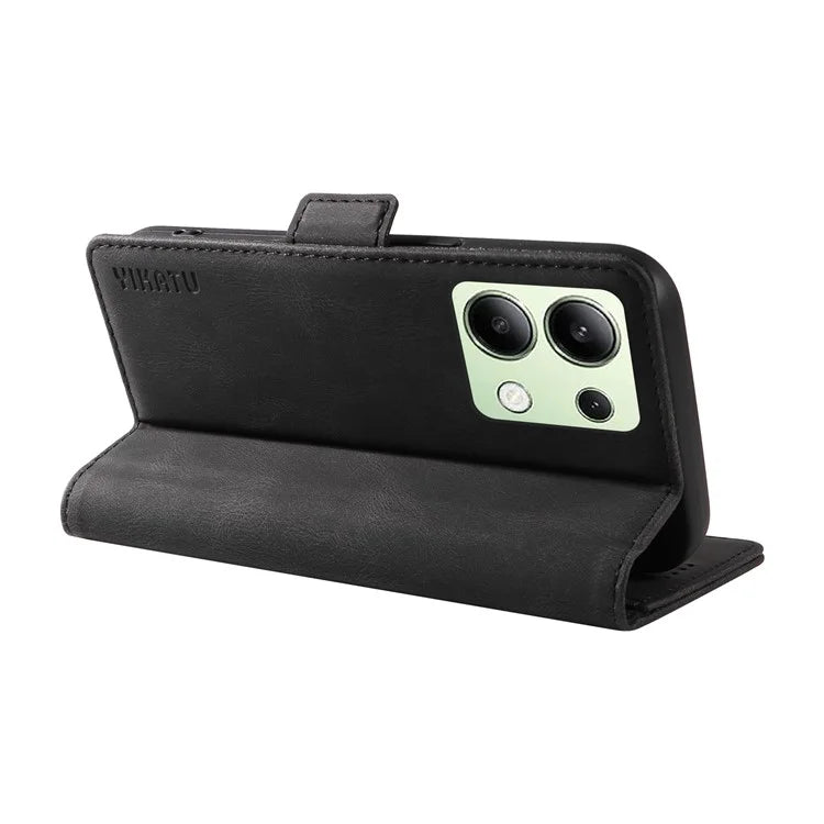 YIKATU YK-005 For Xiaomi Redmi Note 13 4G Wallet Cover Skin-touch Leather Phone Case