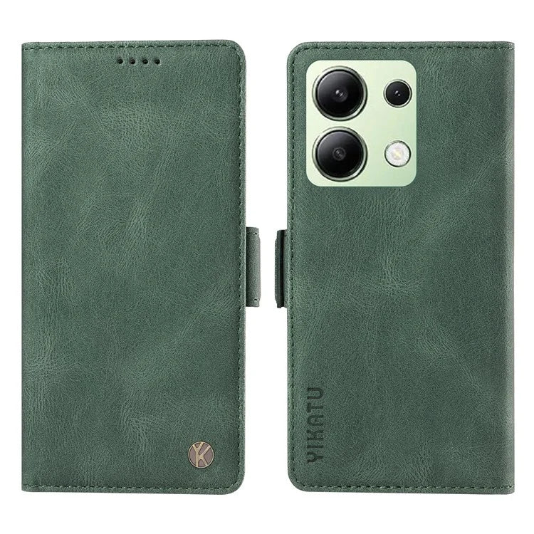 YIKATU YK-005 For Xiaomi Redmi Note 13 4G Wallet Cover Skin-touch Leather Phone Case