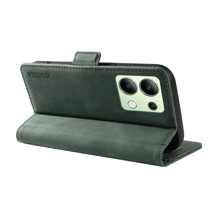 YIKATU YK-005 For Xiaomi Redmi Note 13 4G Wallet Cover Skin-touch Leather Phone Case