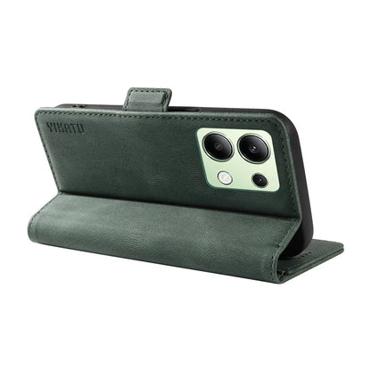 YIKATU YK-005 For Xiaomi Redmi Note 13 4G Wallet Cover Skin-touch Leather Phone Case