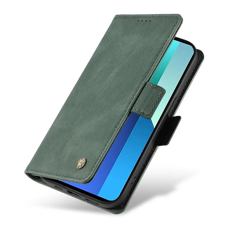 YIKATU YK-005 For Xiaomi Redmi Note 13 4G Wallet Cover Skin-touch Leather Phone Case