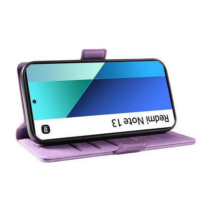 YIKATU YK-005 For Xiaomi Redmi Note 13 4G Wallet Cover Skin-touch Leather Phone Case
