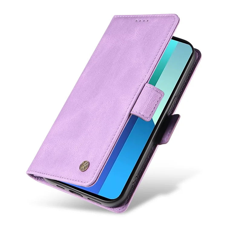 YIKATU YK-005 For Xiaomi Redmi Note 13 4G Wallet Cover Skin-touch Leather Phone Case