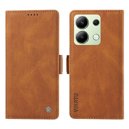 YIKATU YK-005 For Xiaomi Redmi Note 13 4G Wallet Cover Skin-touch Leather Phone Case