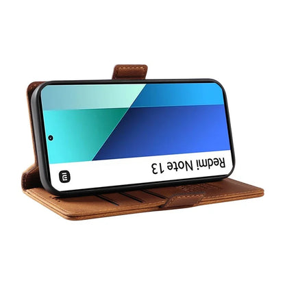 YIKATU YK-005 For Xiaomi Redmi Note 13 4G Wallet Cover Skin-touch Leather Phone Case