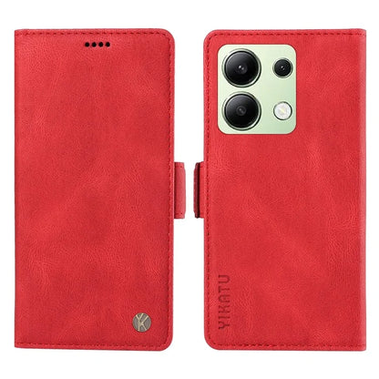 YIKATU YK-005 For Xiaomi Redmi Note 13 4G Wallet Cover Skin-touch Leather Phone Case