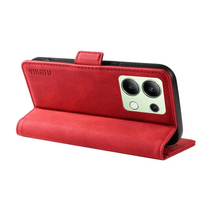 YIKATU YK-005 For Xiaomi Redmi Note 13 4G Wallet Cover Skin-touch Leather Phone Case