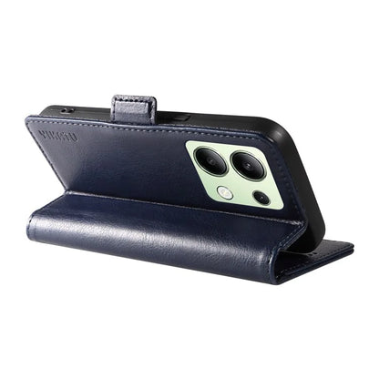 YIKATU YK-007 For Xiaomi Redmi Note 13 4G Leather Case Litchi Texture Cover Phone Wallet