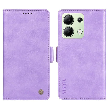 YIKATU YK-007 For Xiaomi Redmi Note 13 4G Leather Case Litchi Texture Cover Phone Wallet