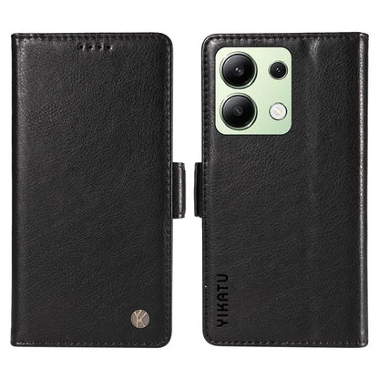 YIKATU YK-007 For Xiaomi Redmi Note 13 4G Leather Case Litchi Texture Cover Phone Wallet