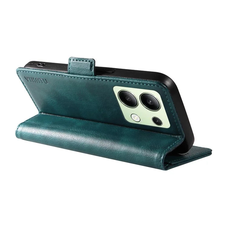 YIKATU YK-007 For Xiaomi Redmi Note 13 4G Leather Case Litchi Texture Cover Phone Wallet