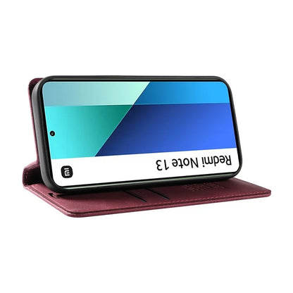 YIKATU YK-004 For Xiaomi Redmi Note 13 4G Leather Case Wallet Magnetic Closing