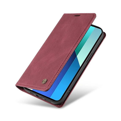 YIKATU YK-004 For Xiaomi Redmi Note 13 4G Leather Case Wallet Magnetic Closing