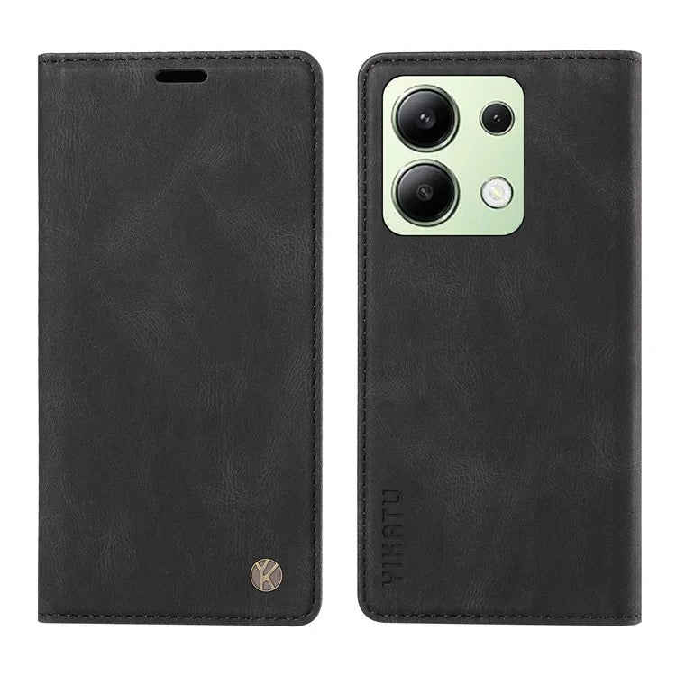 YIKATU YK-004 For Xiaomi Redmi Note 13 4G Leather Case Wallet Magnetic Closing